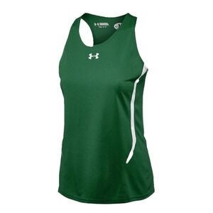 Under Armour Women's Track Kick Singlet Tank Top Sz 2XL Green New